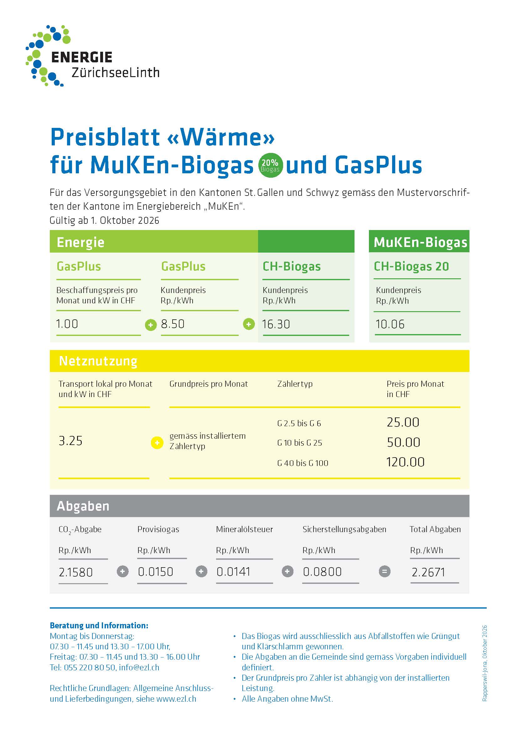 Preisblatt MuKEn 2026 10